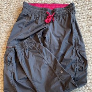 SOLD Lulu pants size 4 grey and pink dance studio